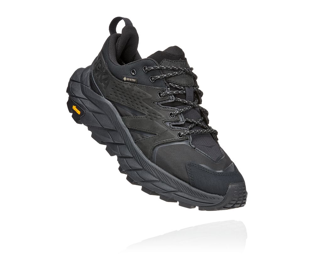 Hoka One One Anacapa Low GORE-TEX Ortopediska Skor Dam Svarta - SE-2593184